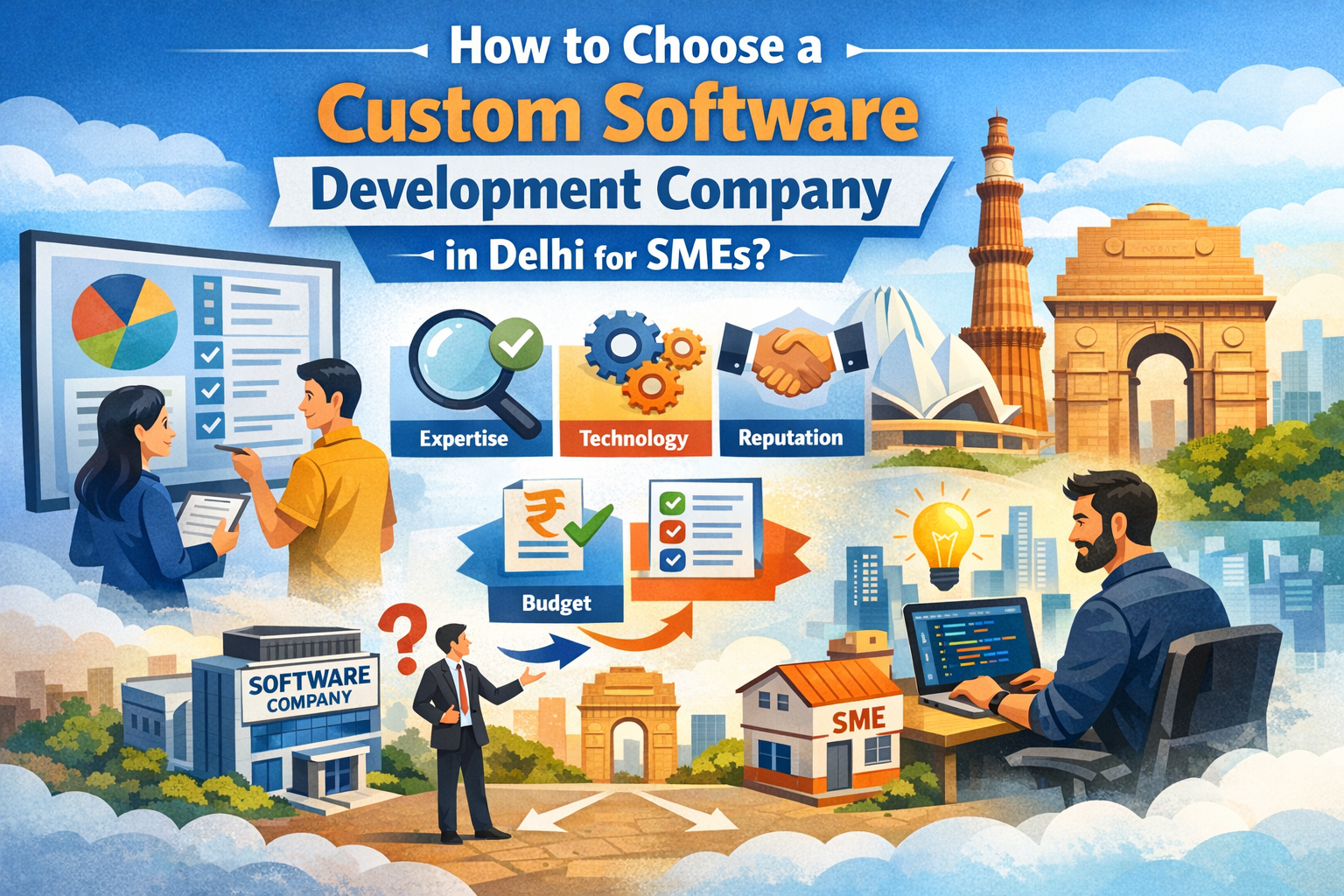custom software development company in Delhi for SMEs