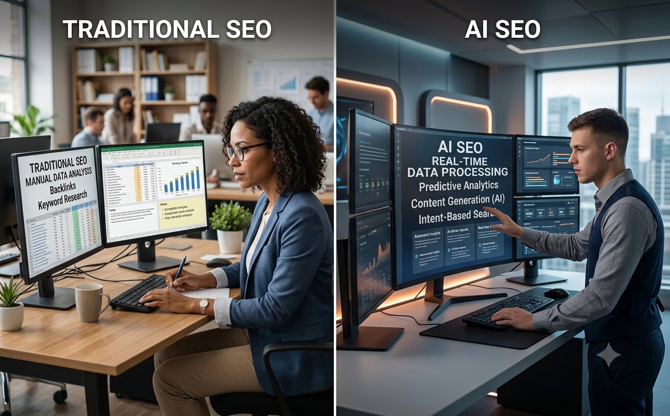Traditional SEO v/s AI SEO